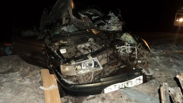 На трассе в Архангельской области пьяный водитель врезался в мотоблок