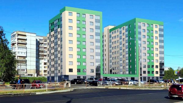Вид новостройки ЖК «Панорама» в Архангельске Вид новостройки ЖК «Панорама» в Архангельске