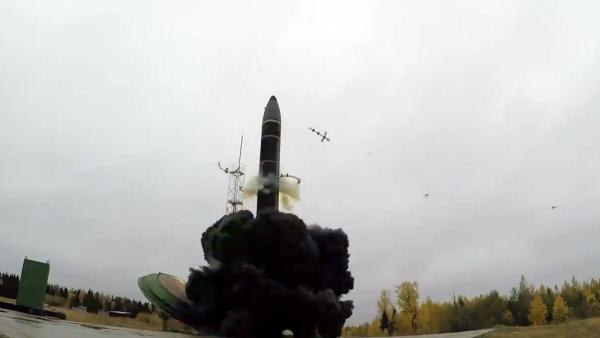 Минобороны обнародовало видео пуска ракеты «Тополь-М» с космодрома Плесецк