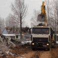 На пути Московского проспекта в Архангельске начали сносить деревянные дома