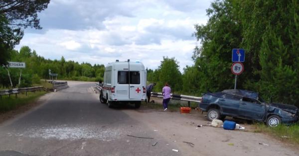 В Няндомском районе в результате ДТП погиб водитель автомобиля «ВАЗ»