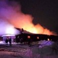 В Архангельске вечером произошел крупный пожар: горело овощехранилище