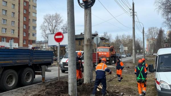 На ремонтируем архангельском проспекте обновят систему уличного освещения