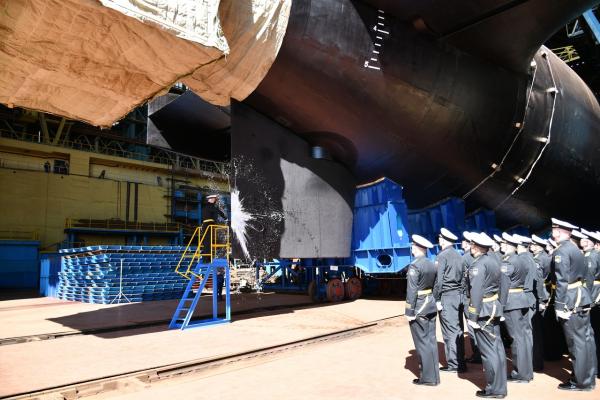 В Северодвинске выведен из эллинга атомный подводный крейсер «Князь Олег» 