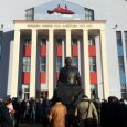 Возле нового научного центра в Соломбале открыли памятник Николаю Лаверову