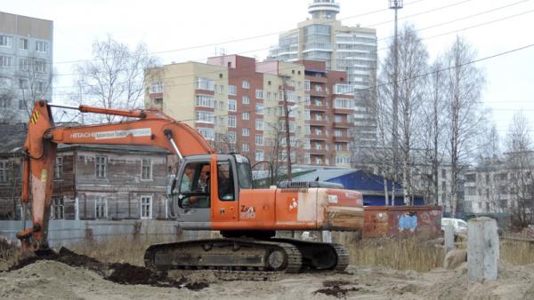 На фото: ход строительства ЖК «Серебряный» в Архангельске
