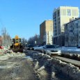 В Архангельске из-за коммунальной аварии затоплен участок проспекта Ломоносова