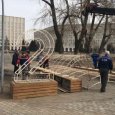 Фотофакт: в Архангельске демонтируют светящиеся цифры «2021»