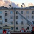 В Архангельске ночью горело здание общежития на улице Гагарина