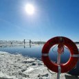 В акватории Архангельска продолжается прохождение ледохода