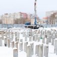 На 1-й очереди ЖК «Квартал 100» в Северодвинске погружено 75% свай