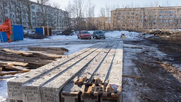 Ход строительства новостройки ЖК «Аквилон Остров» в Северодвинске