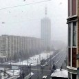 В Архангельске после отключения отопления похолодало и выпал снег