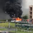В Северодвинске вновь сгорел рейсовый автобус