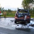 В аварии со сгоревшим автомобилем на северодвинской трассе пострадали 4 человека