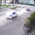 В Поморье водитель на «девятке» пытался удрать от полиции на трёх колёсах