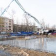 На ЖК «Аквилон Ostrov» в Северодвинске начали возведение стен 1-го этажа
