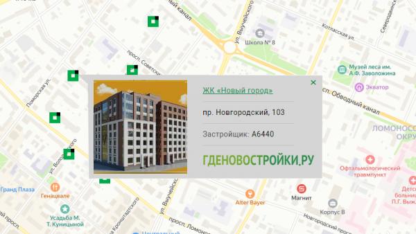 Карта застройки архангельска